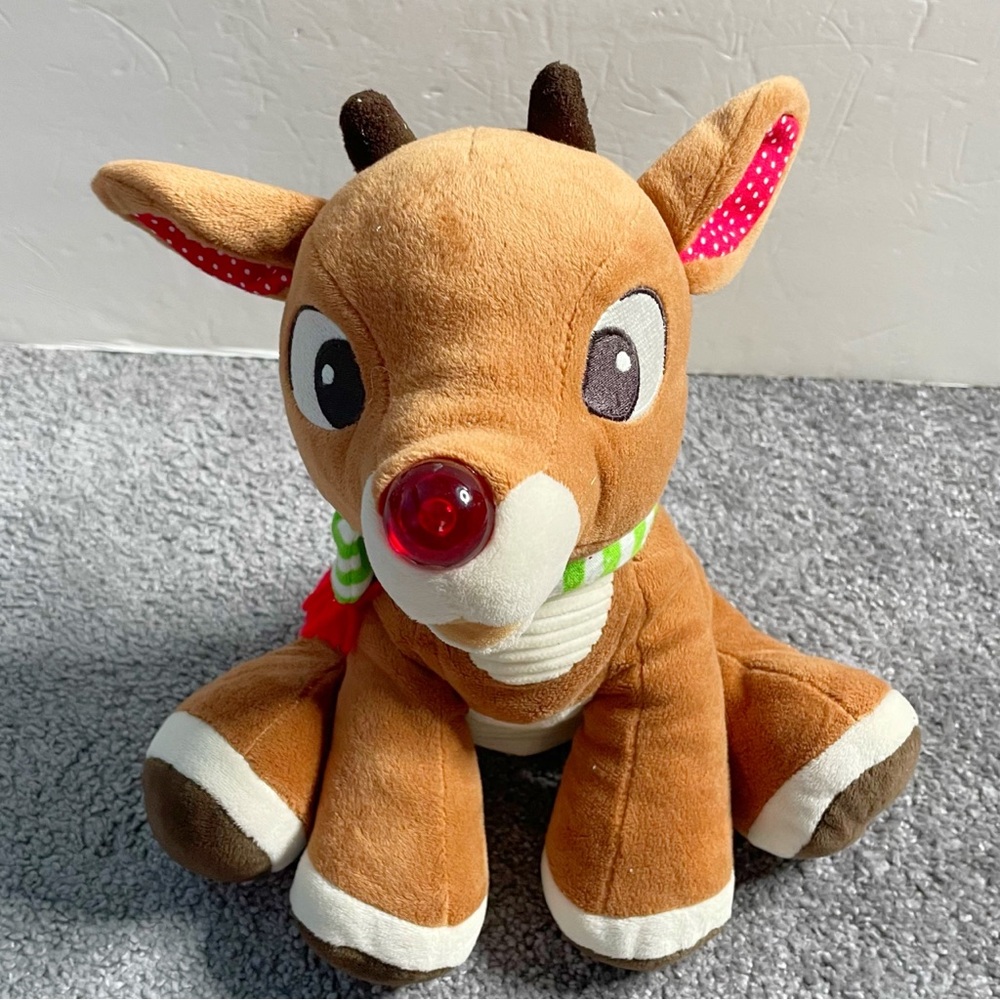 Rudolph The Red Nosed Reindeer Kids Preferred No Light Or Sound Plush Only